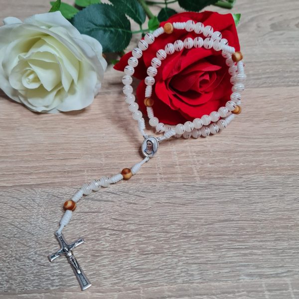 Rosary Medjugorje White Perl