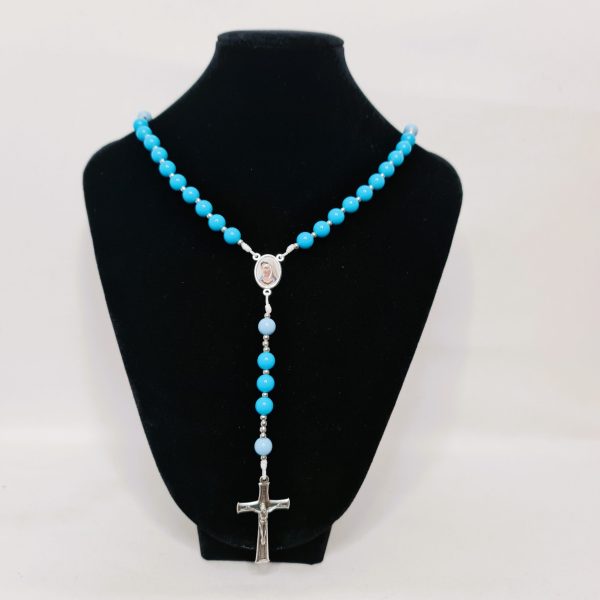 Rosary Medjugorje Blue Perl